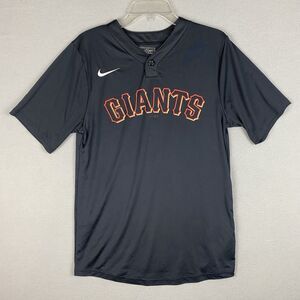 Nike San Francisco Giants Jersey Mens Small Black Orange MLB Baseball Shirt